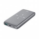 Wholesale 2 in 1 Qi Wireless Charging & Power Bank External Battery Pack 10000 mAh (Gray)